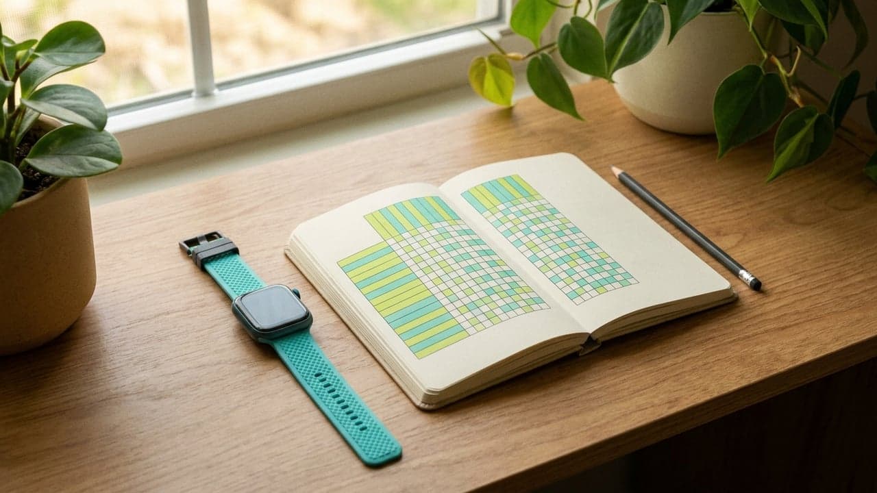 Wearable junto a un registro diario de hábitos