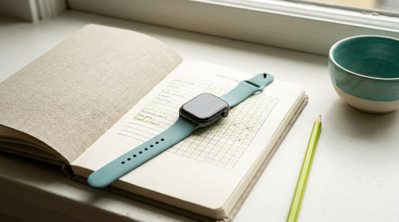 Wearable junto a un registro diario de hábitos