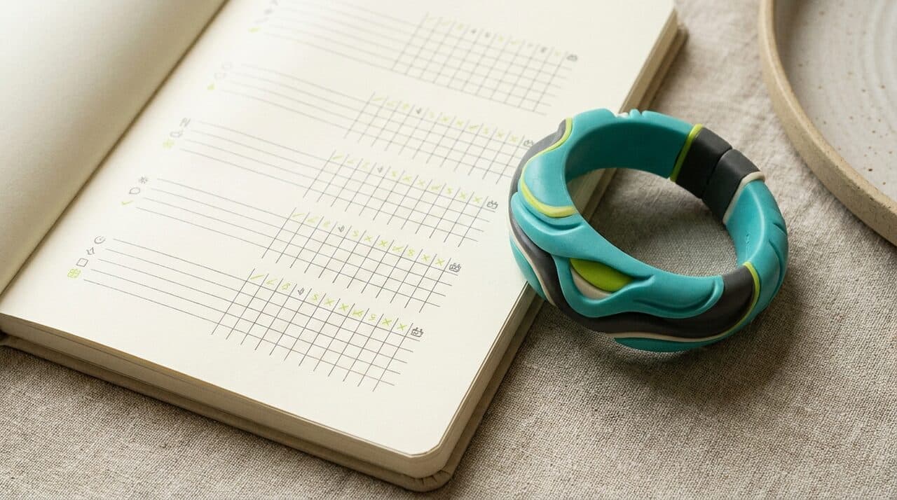 Wearable junto a un registro diario de hábitos