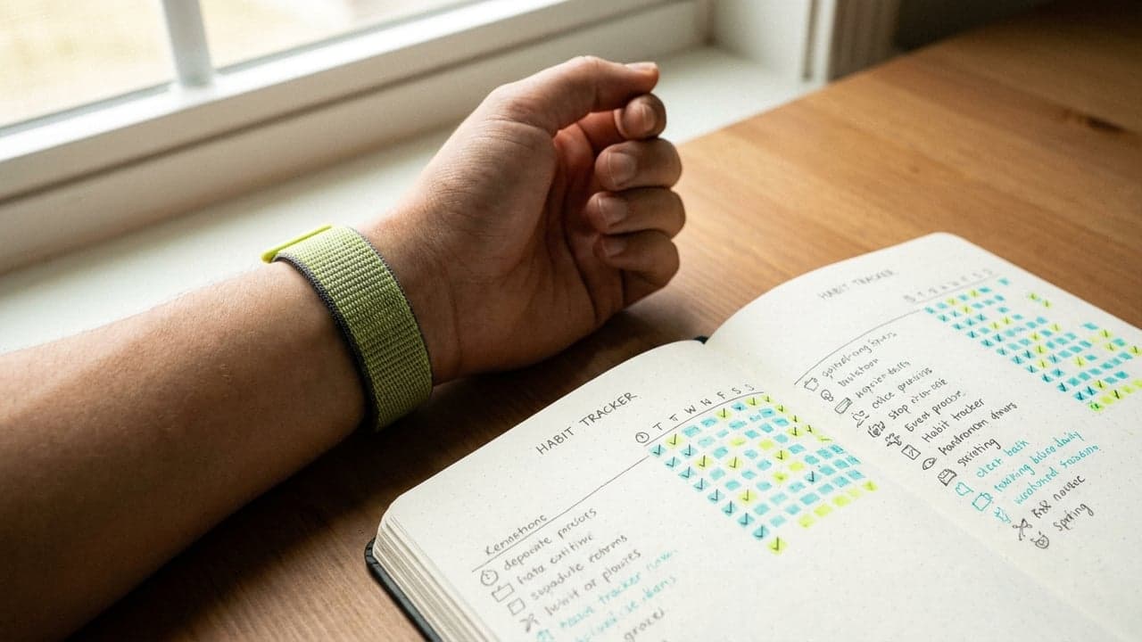 Wearable junto a un registro diario de hábitos