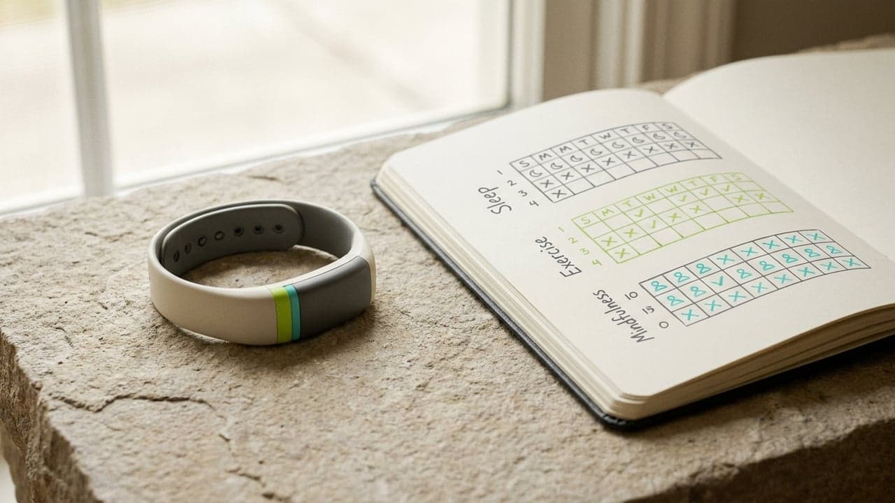 Wearable junto a un registro diario de hábitos