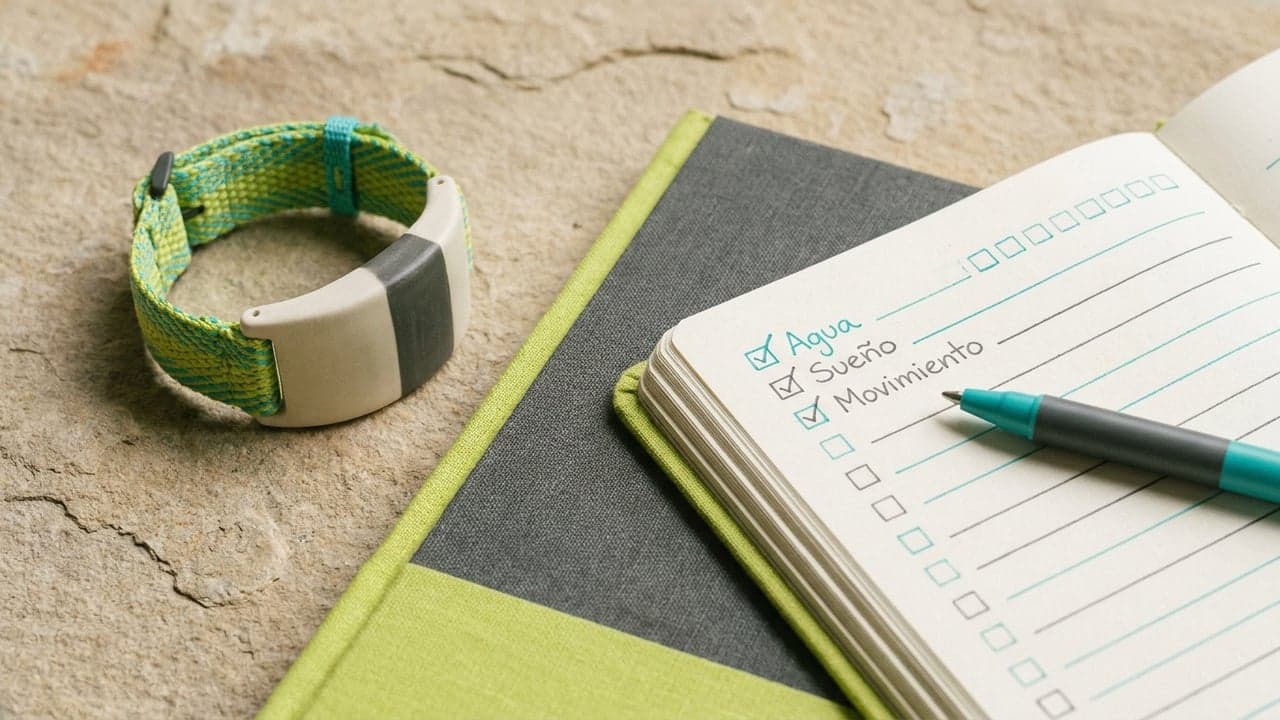 Wearable junto a un registro diario de hábitos