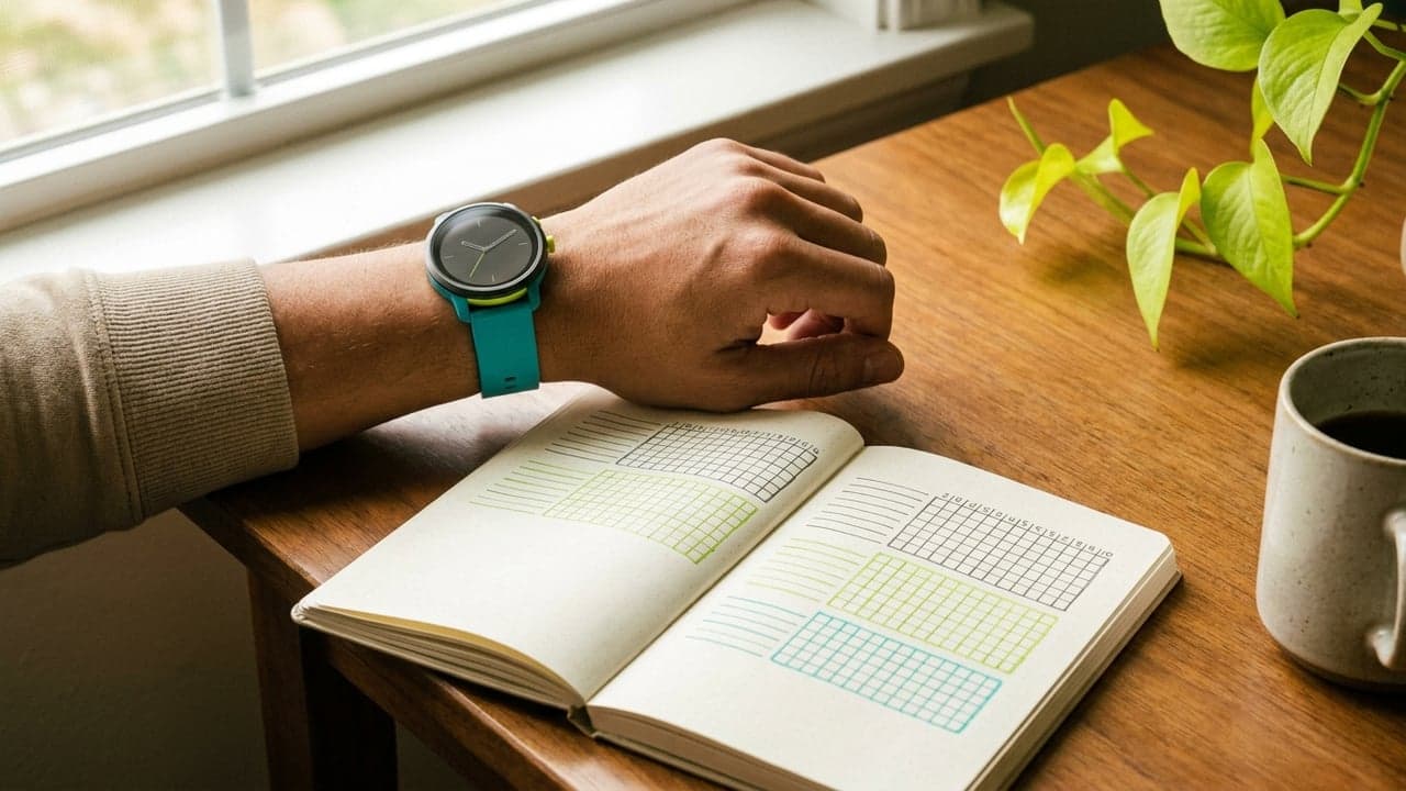 Wearable junto a un registro diario de hábitos